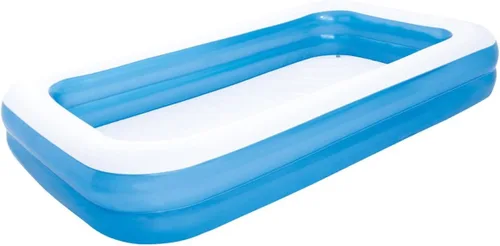 Vista 10 de Piscina inflable rectangular para la familia color azul