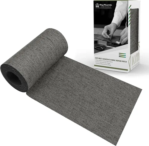 Vista 13 de KING MOUNTAIN Parche de lona para planchar, 3 x 60 pulgadas, parche de reparación de tela 100% algodón impermeable, utilizado para varios sofás