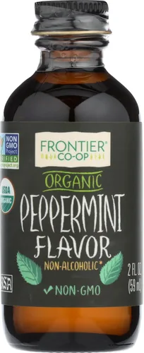 Vista 12 de Saborizante orgánico de menta de Frontier Co-op, frasco de vidrio de 2 onzas, sin alcohol, ideal para hornear, café y más