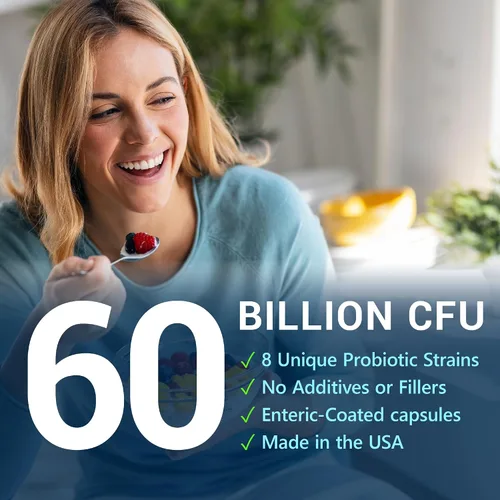 Vista 6 de MyoActivo Complejo de magnesio 5 y 60 mil millones de UFC probióticos