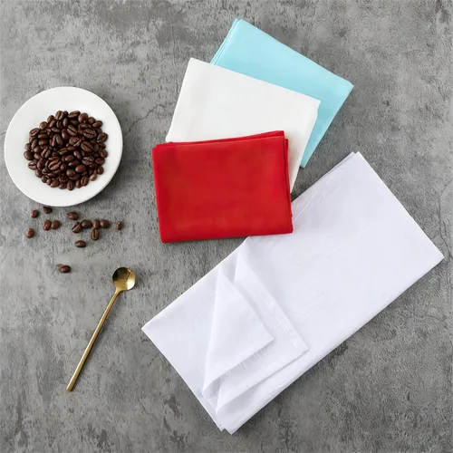 Vista 6 de Paños de cocina de saco de harina 100% algodón, paquete de 6, toallas de cocina altamente absorbentes, toallas de té de algodón lisas para secar