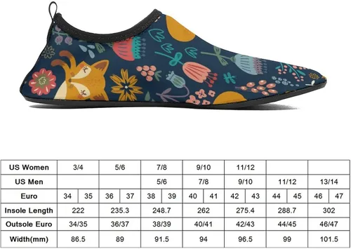 Vista 2 de Happy Fox - Zapatos de agua descalzos para playa, natación, caminar