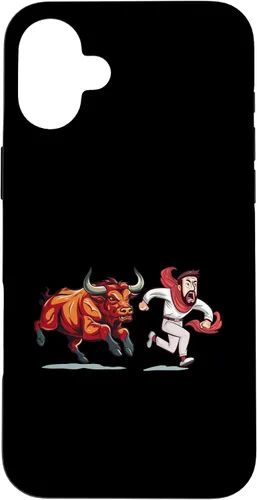 Vista 21 de Funda para iPhone 15 Pro Saint Fermin Bulls Running