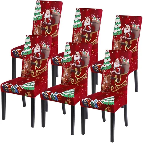 Vista 72 de SearchI Juego de 2 fundas elásticas para sillas Parsons de comedor, fundas elásticas con estampado de elastano, extraíbles, lavables, fundas