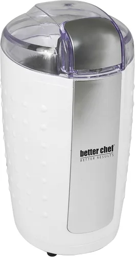 Vista 2 de Better Chef Molinillo de café con cuchilla eléctrica de 150 vatios Hoja y cámara inoxidables Moler café Nueces Especias (negro)