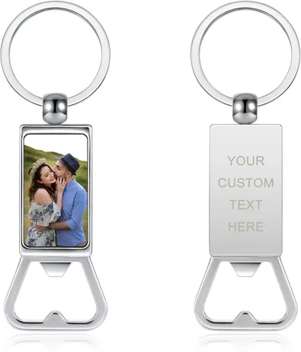 Vista 9 de Personalized Master Llavero de abridor personalizado, llavero de fotos de color, accesorios de joyería para hombres, papá, cumpleaños, regalos