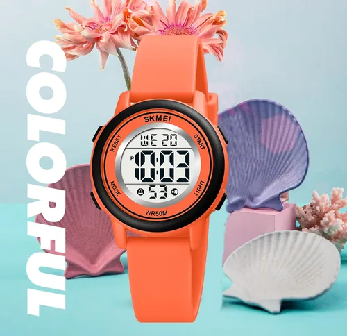 Vista 5 de MASTOP Moda LED Luz Digital Deporte Relojes Cronómetro Calendario Reloj 5Bar Impermeable Multifuncional Reloj de Pulsera