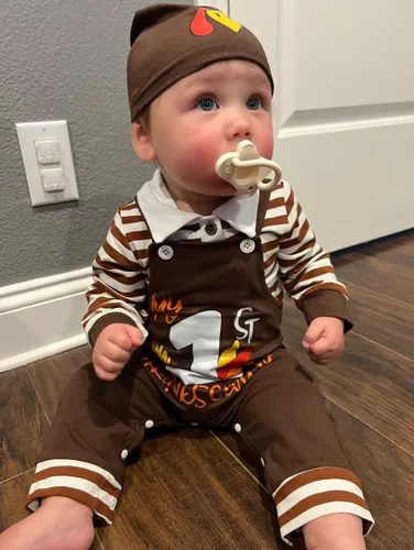 Vista 3 de Gakizon Trajes de Halloween para bebé, divertidos trajes de payaso pirata, ropa de Halloween para bebés, ropa de otoño e invierno