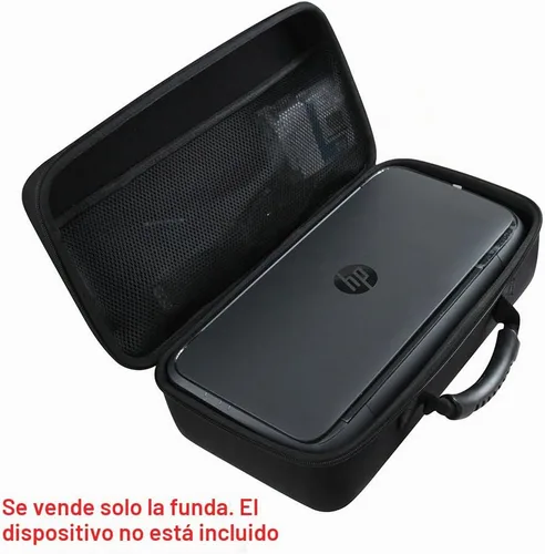 Vista 2 de Hermitshell Estuche rígido de viaje para HP OfficeJet 250 Impresora móvil inalámbrica Scanner Copier (CZ992A) (negro)