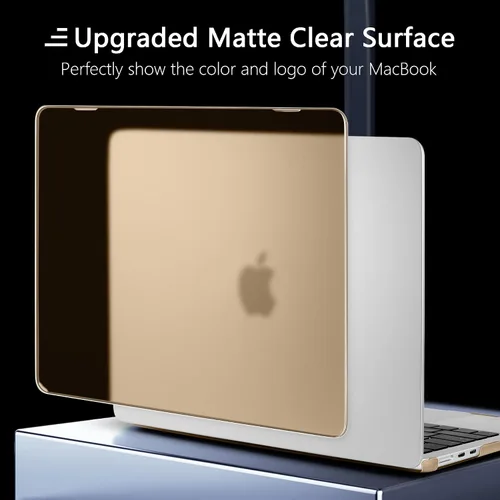 Vista 7 de Funda para MacBook Air M5/M4/M3/M2 de 15 pulgadas 2026 2025 2024 2023, compatible con el modelo (A3448/A3241/A3114/A2941), funda flexible para Peach