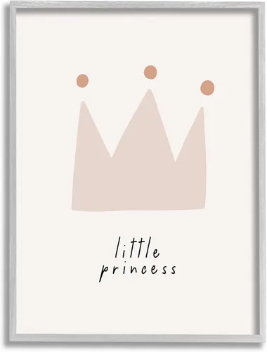 Vista 10 de Stupell Industries Arte giclée enmarcado con corona de princesita por LSR Design Studio Stupell Industries White, 11 x 14 Inches, Easy to Hang