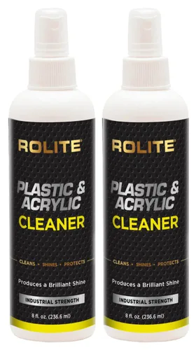 Vista 9 de Rolite Limpiador de plástico y acrílico, 4 fl. oz., protector de alto brillo y pulido para superficies no porosas, fórmula sin rayas