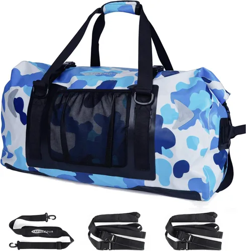 Vista 12 de Bolsa seca impermeable para motocicleta 65L