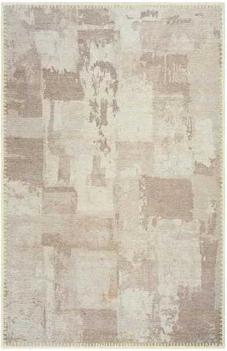 Vista 2 de GLN Rugs Bohemian - Troy - Alfombra de felpilla lavable a máquina, bohemio, lavable, antideslizante, alfombra de área de felpilla de pelo bajo
