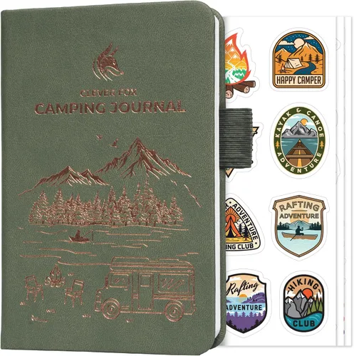 Vista 8 de Clever Fox CF Camping Journal (Amber Yellow, Pocket (3.7'' x 5.6''))