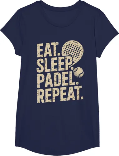 Vista 69 de Camiseta Eat Sleep Padel Repeat Padel Jugador de Tenis