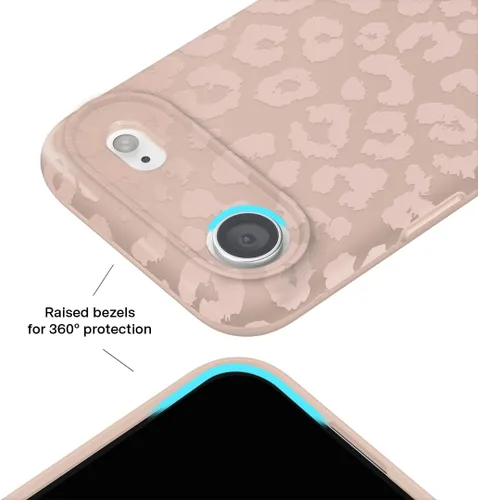 Vista 1414 de VELVET CAVIAR Funda para iPhone 15, compatible con MagSafe, probada contra caídas de 10 pies, fundas protectoras de diseño, leopardo color rosa