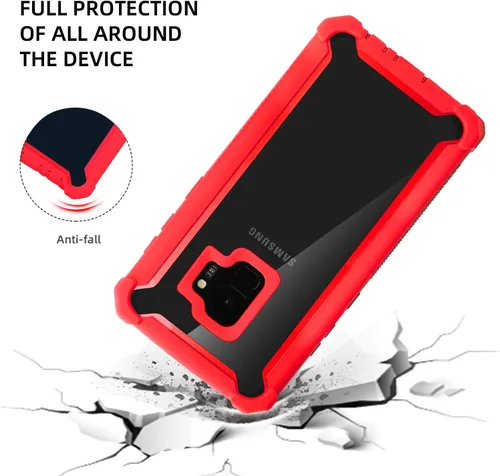 Vista 3 de Asuwish Funda de teléfono para Samsung Galaxy S9 Plus, a prueba de golpes, a prueba de caídas, protección de cuerpo completo, resistente, híbrida