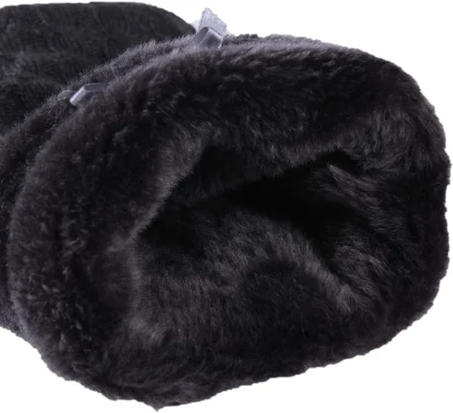 Vista 7 de Amzhom Pantuflas de forro polar para interiores y exteriores, antideslizantes, para mujer