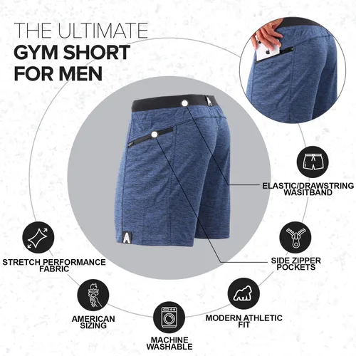 Vista 3 de Anthem Athletics Hyperflex - Pantalones cortos de 7 pulgadas para hombre, para cross-training, entrenamiento y gimnasio