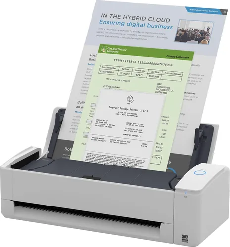 Vista 7 de ScanSnap iX1300 Compacto Escáner Inalámbrico o USB de Doble Cara Color para Documentos, Fotos y Recibos con Alimentador Automático de Documentos