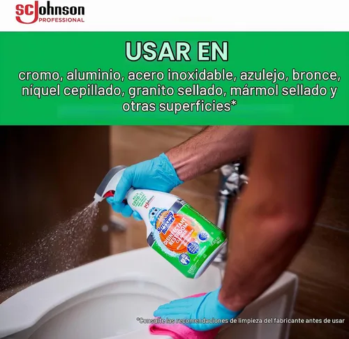 Vista 8 de SC Johnson Professional Scrubbing Bubbles - Limpiador desinfectante para baño, 32 onzas/caja cantidad 8