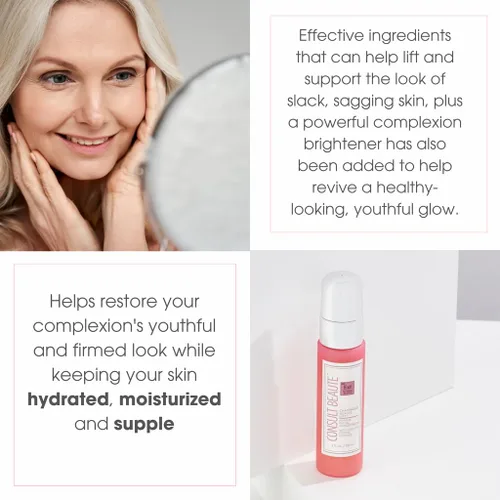 Vista 5 de Consult Beaute, Champagne Beaute Lift - Juego de 2 piezas reafirmante con niacinamida, suero renovador de la piel y crema hidratante para cara