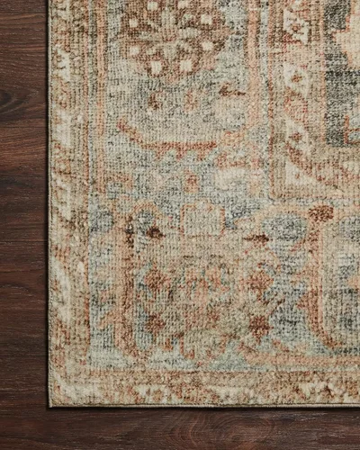 Vista 36 de Loloi Margot - Alfombra de área terracota/laguna de 7'-6" x 9'-6