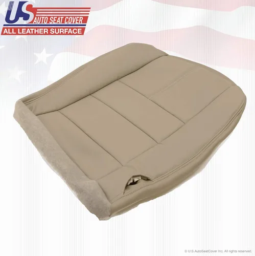 Vista 6 de 2008 2009 2010 para Ford F350 Lariat Driver parte inferior de cuero de repuesto cubierta de asiento marrón