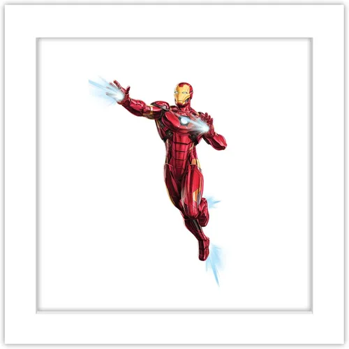 Vista 11 de Trends International Gallery Pops Marvel Comics Avengers - Póster de pared de Iron Man, 12 x 12 pulgadas, versión enmarcada en negro Versión