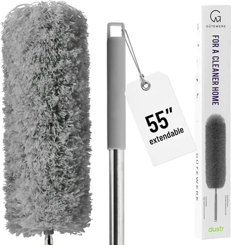 Vista 10 de Gütewerk - Plumero de telaraña con poste de extensión de 100 pulgadas Gris