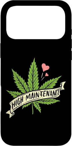 Vista 22 de High Maintenance Weed Cannabis Pocket 420 THC Stoner Gift Case for iPhone 17