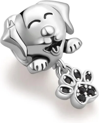 Vista 2 de Bear Koala Sea Turtle Bee Butterfly Owl Lucky Cat Charm Animal World Bead para pulsera europea