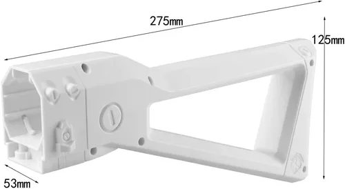 Vista 2 de WORKER AK Style Shoulder Stock para juguete Nerf N-Strike Elite y Nerf Modulus Series (Blanco)