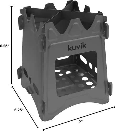 Vista 10 de Kuvik Estufa de madera de titanio y bote de titanio de 22 onzas (22.0 fl oz)