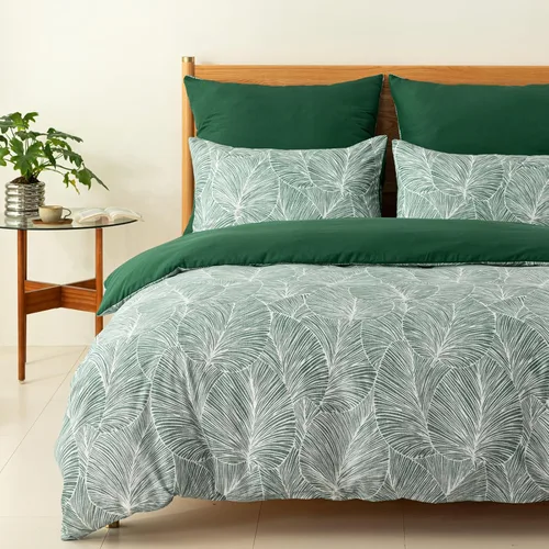 Vista 37 de Lekesky Funda de edredón reversible tamaño Queen, juego de funda de edredón tamaño Queen de 3 piezas, juego de ropa de cama de microfibra verde