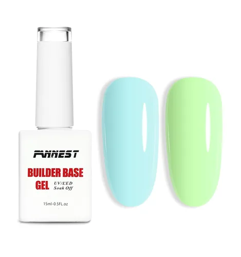 Vista 13 de Kit de Gel Constructor Gel Base de Goma Esmalte de Uñas, 15ml*2pcs (0.51 fl oz x 2 piezas) Para Engrosamiento de Uñas, Extensión de Fortalecimiento