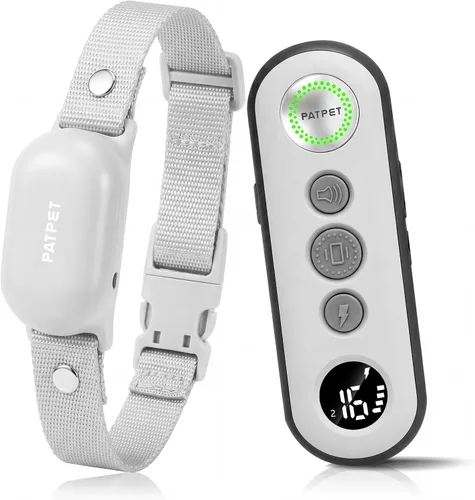 Vista 13 de PATPET Collar de choque para perros – Collar de entrenamiento de perros de 4000 pies con control remoto, IPX7 impermeable 4 modos