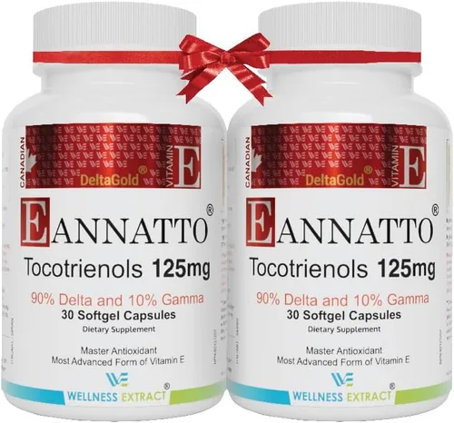 Vista 9 de WELLNESS EXTRACT Eannatto Tocotrienoles Deltagold Vitamina E Suplementos blandos, sin tocoferol, sin OMG, sin gluten y antioxidante