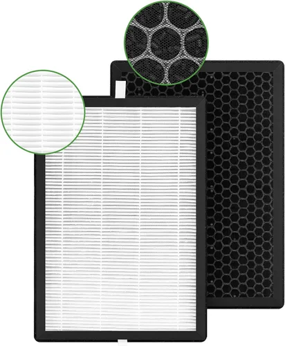 Vista 6 de Paquete de 2 filtros de repuesto GL-FS32 compatibles con MOOKA/KOIOS GL-FS32 y purificador de aire Azeus GL-FS32, filtración 3 en 1 para filtro