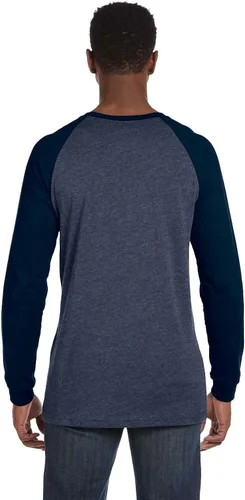 Vista 2 de Bella 3000C - Camiseta de béisbol de manga larga para hombre