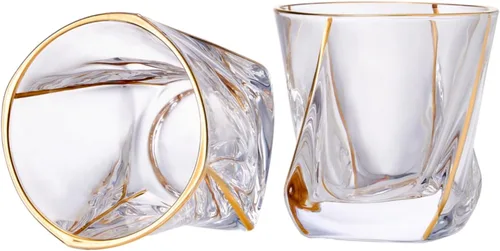 Vista 11 de GLASKEY Juego de 4 Vasos de Whisky, Vaso Old Fashioned de Cristal Sin Plomo, Vasos Tumbler Escoceses para Beber Bourbon, Coñac, Whisky Irlandés