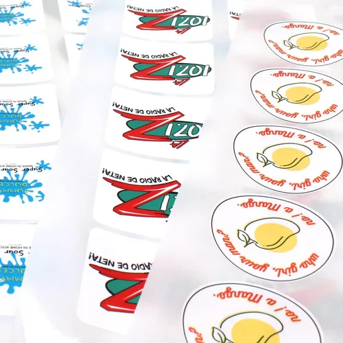 Vista 5 de Paquete de 150 calcomanías personalizadas para diseñar tus propias etiquetas personalizadas, calcomanías de texto, nombre, imagen y foto