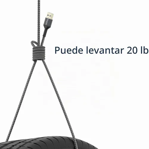 Vista 5 de Cable de extensión USB 3.0 de 2 pies tipo A, macho a hembra, dispositivos USB-A