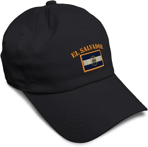 Vista 37 de Speedy Pros Sombrero de béisbol suave bordado papá sombrero El Salvador bandera bordado hombres y señoras gorra de béisbol algodón