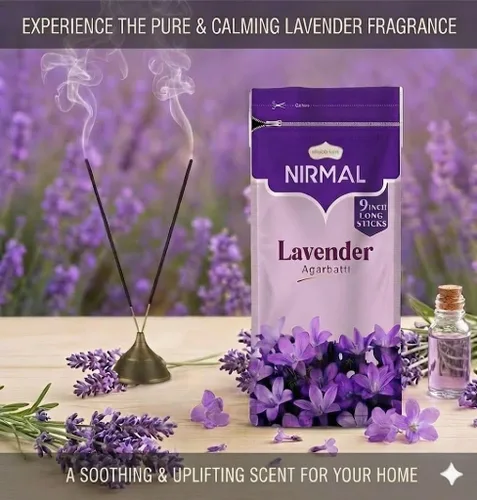 Vista 3 de Shubhkart Nirmal - Varitas de incienso de lavanda – Paquete de 2 inciensos, 200 varillas de fragancia de lavanda de primera calidad Incienso