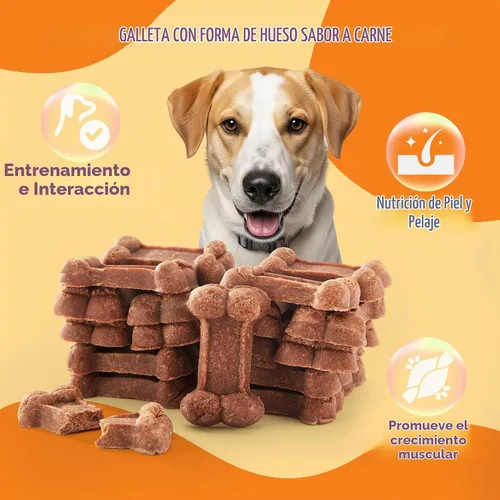 Vista 4 de Jungle Calling - Golosinas suaves para perros mayores de 48 quilates, tiernos carnosos de carne de res de 2 pulgadas, 14.11 onzas Real Beef 1st