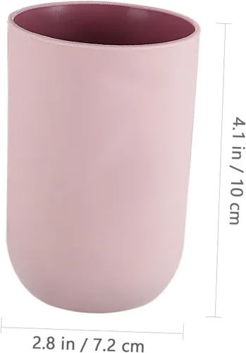 Vista 2 de 4 vasos de lavado para cepillos de dientes, soporte para cepillos de dientes, vaso de plástico, vasos de plástico para baño, tazas de baño