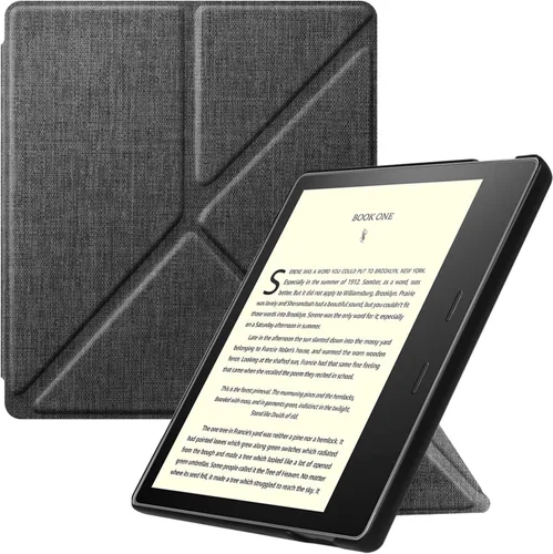 Vista 8 de Fintie Funda para Kindle Oasis de 7" (10ª/9ª generación, versión 2019/2017) - Funda de soporte de ajuste delgado compatible con lectura manos libres
