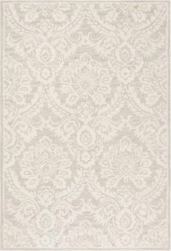Vista 26 de SAFAVIEH Blossom Collection - Alfombra decorativa, 2 x 3 pies, azul y marfil, lana hecha a mano, ideal para zonas de alto tráfico en entrada, sala